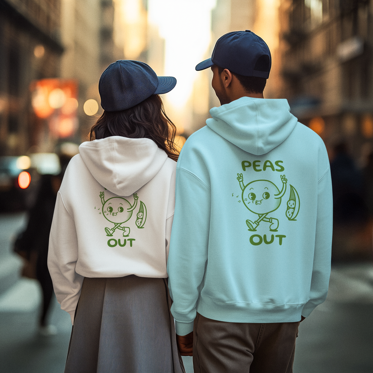 Peas Out - UNISEX HOODIE -