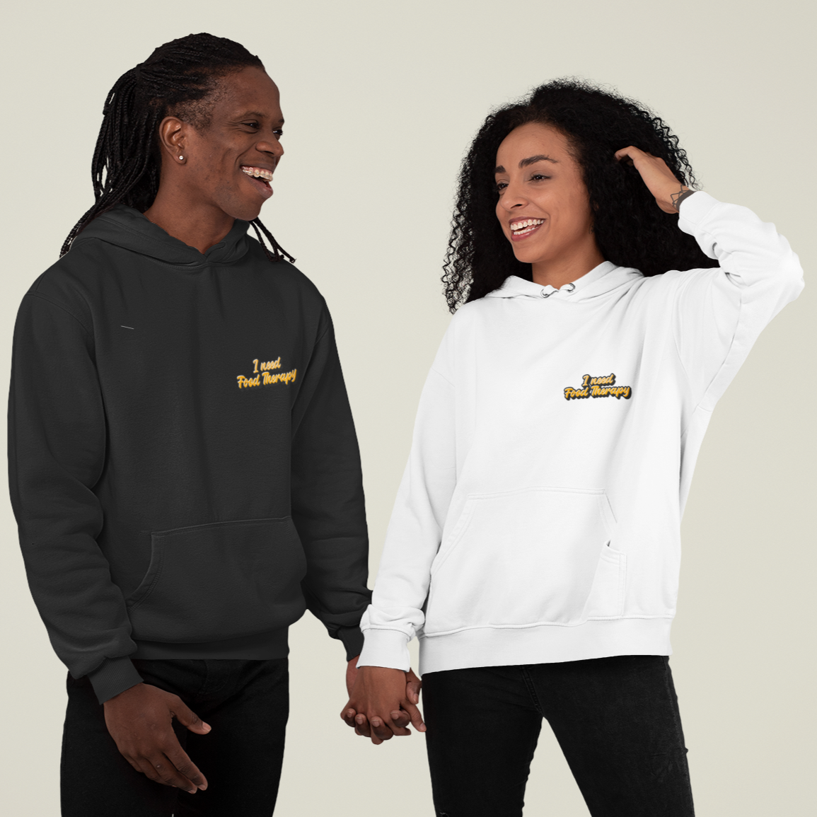 I Need Food Therapy. - UNISEX HOODIE -