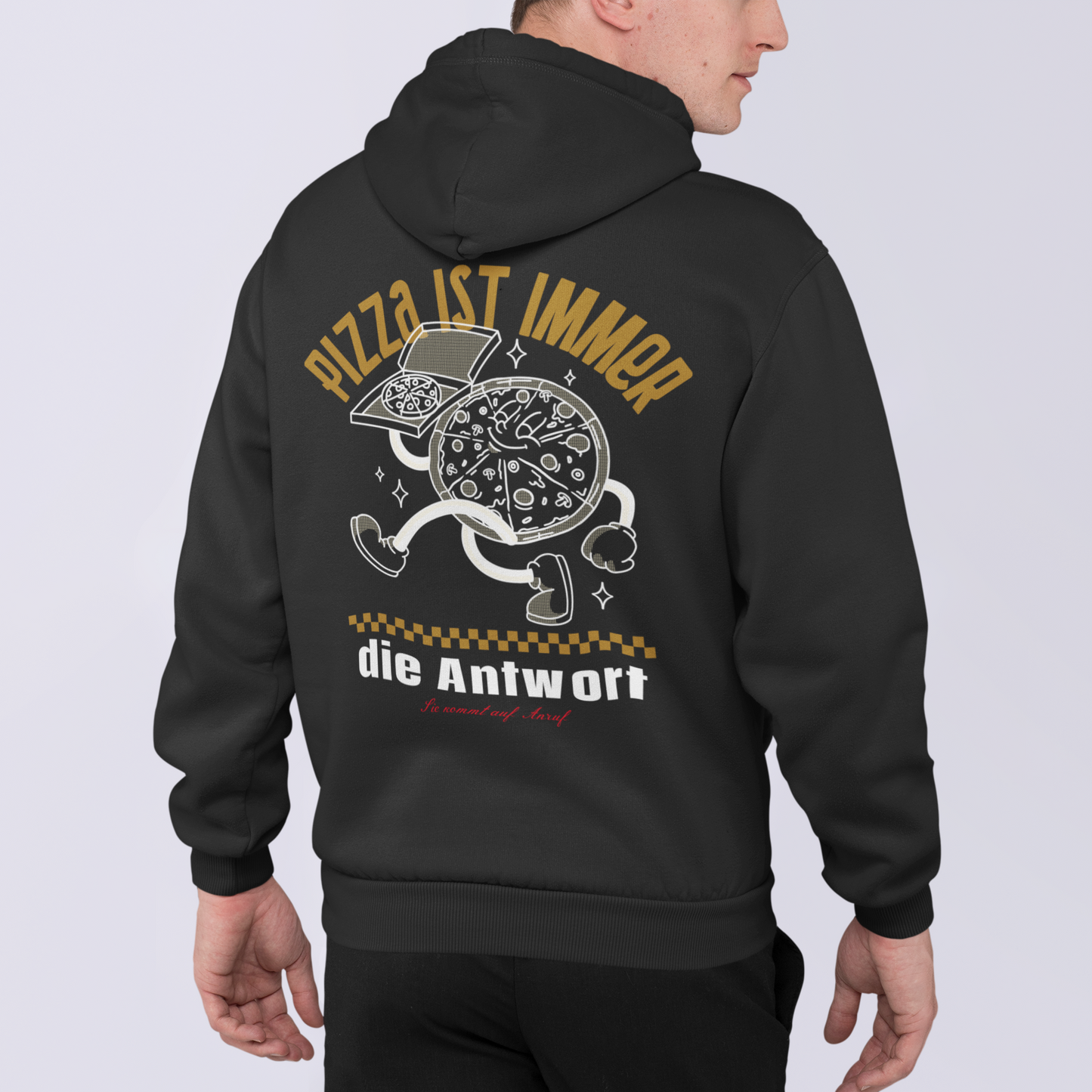 PIZZA ist immer die Antwort UNISEX HOODIE