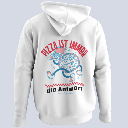 PIZZA ist immer die Antwort UNISEX HOODIE